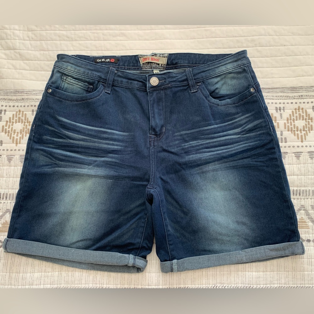 Hot Kiss Junior Denim Blue Shorts - Size 15